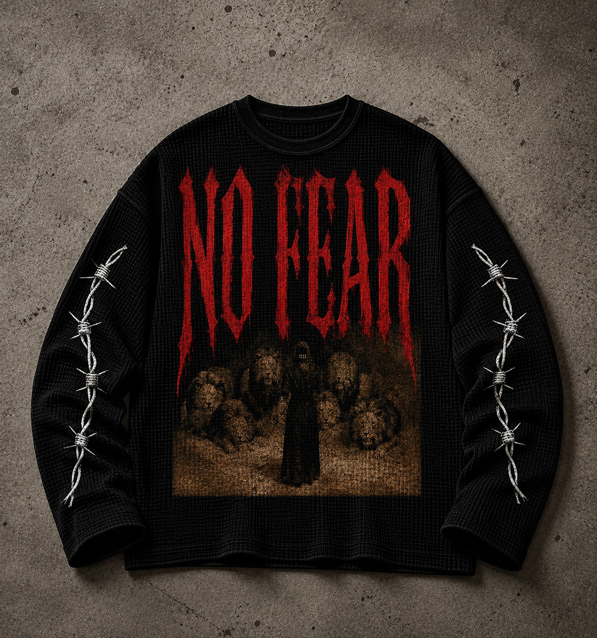 No Fear Waffle Knit Full Sleeve
