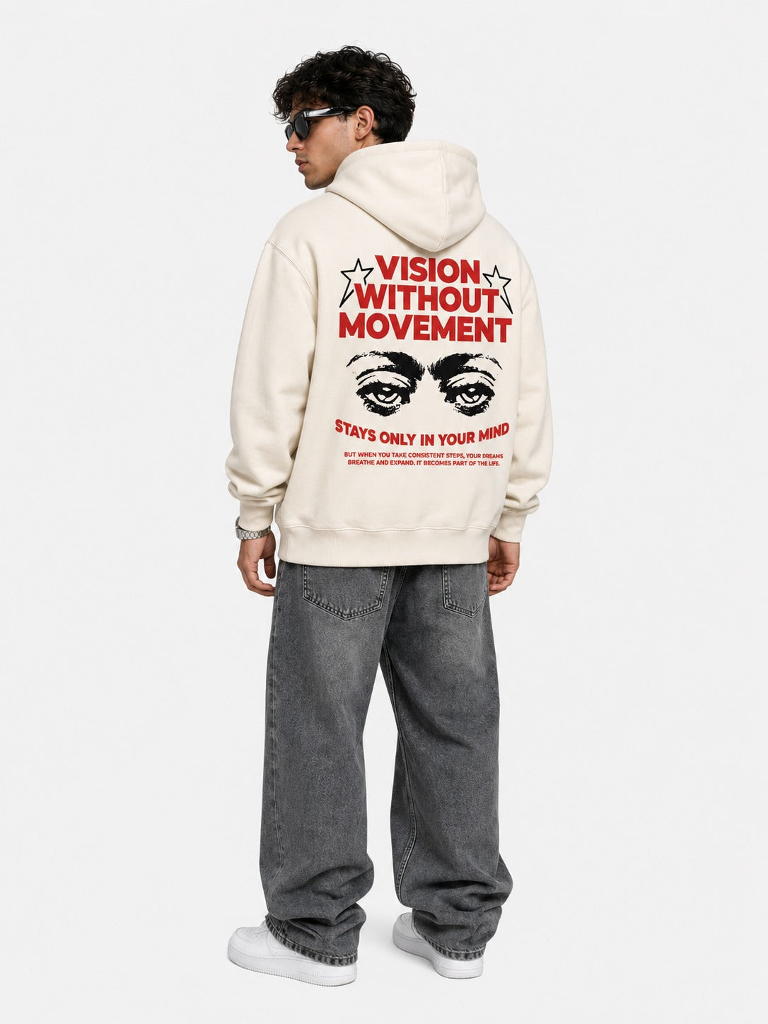 Vision Without Movement Oversized Hoodie