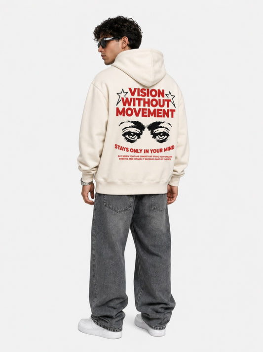 Vision Without Movement Oversized Hoodie