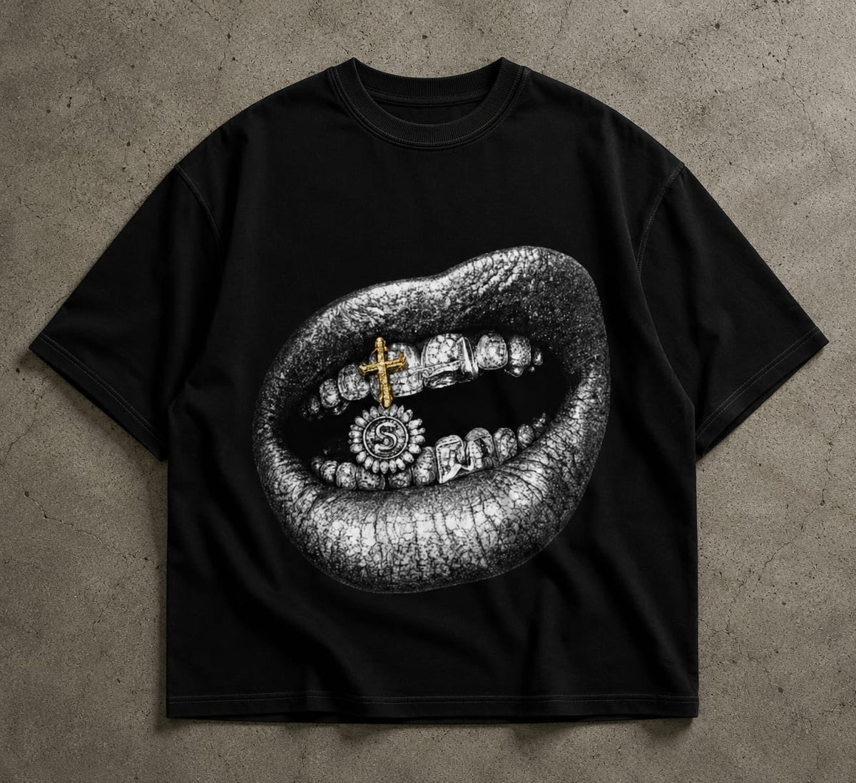 Gilded Bite Oversized T-Shirt