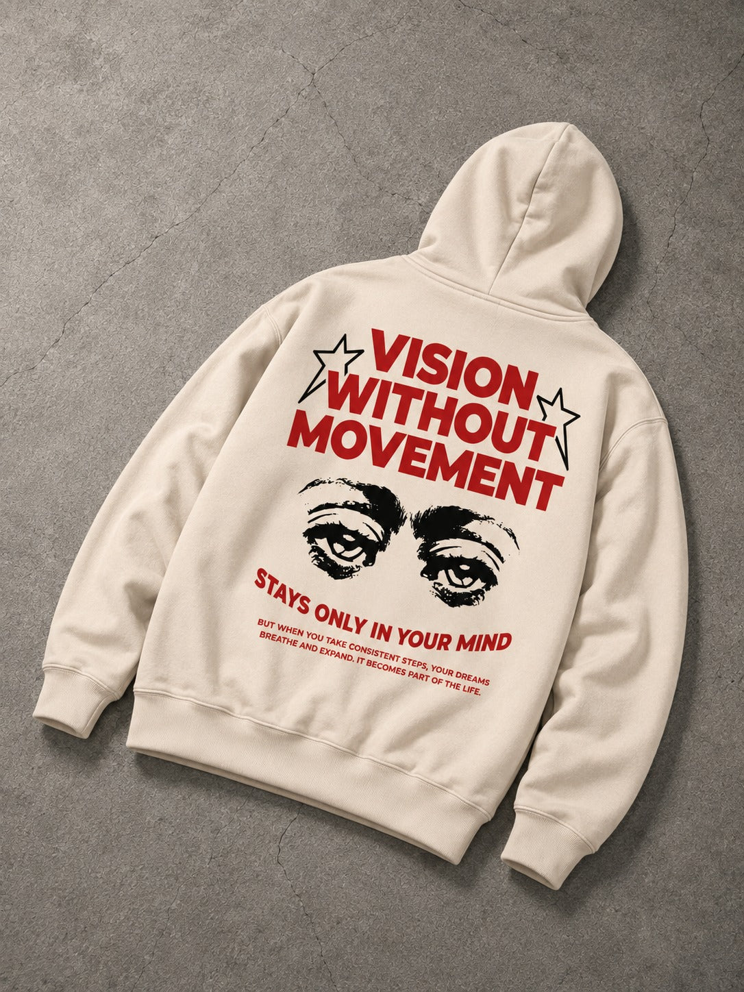 Vision Without Movement Oversized Hoodie