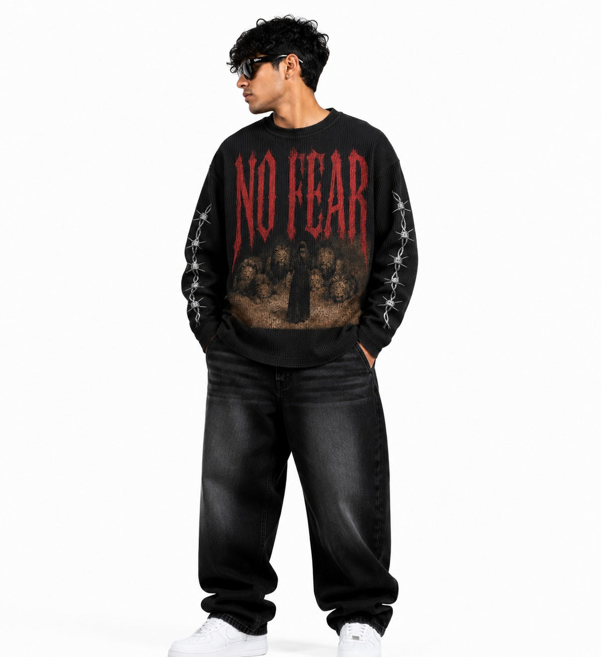 No Fear Waffle Knit Full Sleeve