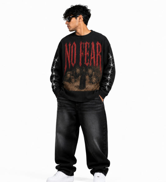 No Fear Waffle Knit Full Sleeve