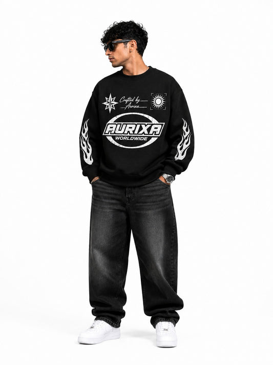 Aurixa Worldwide Oversized Sweatshirt